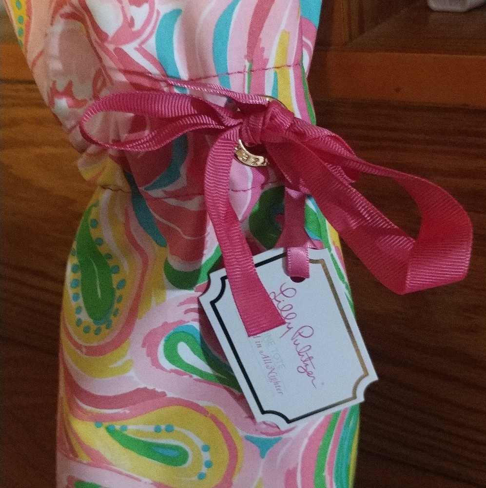 Lilly Pulitzer NEW WITH TAG wine tote